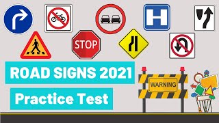 HOW TO READ TRAFFIC SIGNS ROAD SIGNS TEST 2021 [upl. by Kehsihba309]