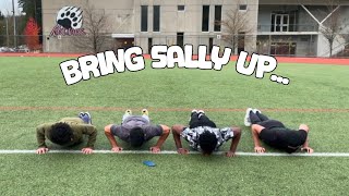 BRING SALLY UP CHALLENGE  Pushup Edition W Farris Hydo amp OG Spotter [upl. by Witty]