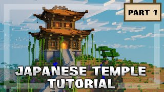 Minecraft How to Build a Japanese Temple Tutorial 1 [upl. by Elana45]