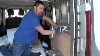 Vauxhall Vivaro Self Build  Episode 4 Fitting the Sides and Carpeting [upl. by Su]