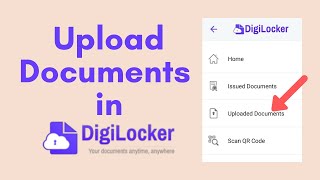 How To Upload Documents in Digilocker  2021  Tutorial [upl. by Nie]