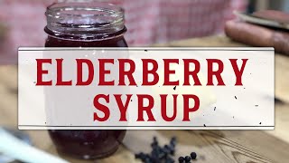 HOW TO MAKE HOMEMADE ELDERBERRY SYRUP  EASY STEP BY STEP TUTORIAL [upl. by Sirtemed631]