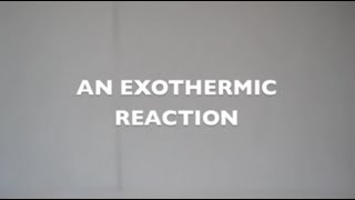 An Exothermic Reaction Potassium Permanganate  Glycerin [upl. by Safire]