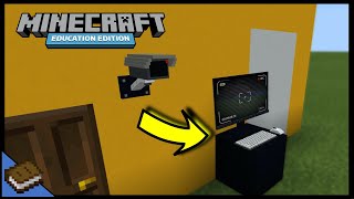 Security Camera ModsAddons  MINECRAFT EDUCATION [upl. by Elfstan]