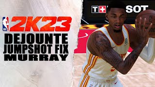 Dejounte Murray Jumpshot Fix NBA2K23 [upl. by Helaina]