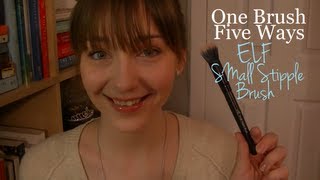 One brush Five ways  ELF Small Stipple Brush [upl. by Mercado]