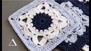 How to Crochet Granny Square for Beginners Mandala Granny Square Crochet Tutorial 005 [upl. by Vita]