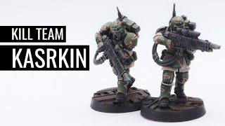 How to Paint KASRKIN  WARHAMMER 40k KILL TEAM  IMPERIAL GUARD  ASTRA MILITARUM [upl. by Oigile]