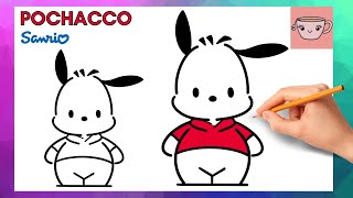 How To Draw Pochacco  Sanrio  Cute Easy Step By Step Drawing Tutorial [upl. by Rodrich383]