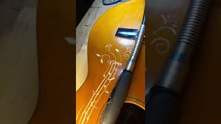 Perzonaliza tu Guitarra 🎸 acústica con Dremel [upl. by Tobie]