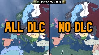 HOI4 Double Timelapse  ALL DLC vs NO DLC [upl. by Poirer261]