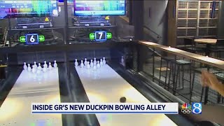 Inside GRs new duckpin bowling alley [upl. by Anaher]