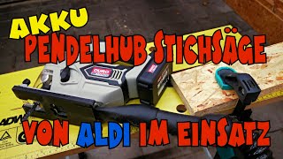 Aldi  Duro Pro Akku Pendelhub Stichsäge APSD 181 im Einsatz [upl. by Haland]