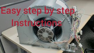 Installing new Blower Motor on Rheem Furnace [upl. by Elahcim]