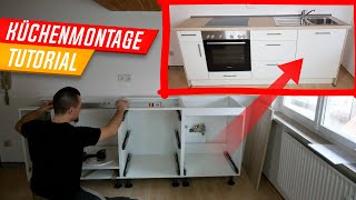 Küchenmontage Küche aufbauen von AZ Zeitraffer Tutorial Kitchen Assembly [upl. by Henning]