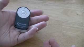 Photive RC6 Wireless Shutter Release Review [upl. by Scever]