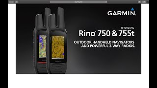 Garmin Rino 755t The Ultimate Survivalist 2way Radio [upl. by Rivalee]