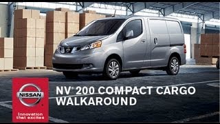 2013 Nissan NV200 Compact Cargo Van Walkaround amp Review [upl. by Aneehsak938]