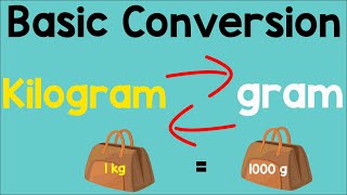 HOW TO CONVERT  KILOGRAMS TO GRAMS AND GRAMS TO KILOGRAMS [upl. by Anaujd]