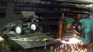 HOWTO oxyacetylene cutting torch demo [upl. by Muncey]