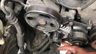 Alternator replacement on a 07 Infiniti m35 AWD [upl. by Heigl691]