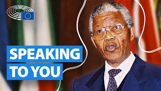 Nelson Mandela speech on apartheid  European Parliament [upl. by Accire740]