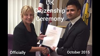 British Citizenship Ceremony  Oath Ceremony  Luton  England  United Kingdom  2015  Raja Faisal [upl. by Beryle]