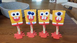 Rare SpongeBob Popsicle Mystery Vinyl Replica Figure Pops [upl. by Ransell125]