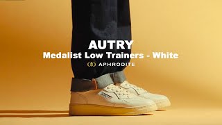 Autry Medalist Low Leather Trainers On Foot [upl. by Oeht]