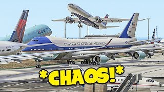 CHAOS at LAX in GTA 5 FiveM Flight Simulator Online [upl. by Griz]