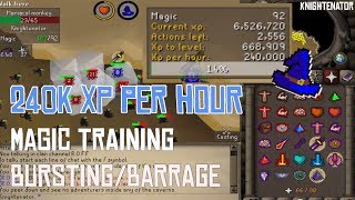 Magic Training Guide OSRS 240k XP per hour Knightenator [upl. by Aicilas214]