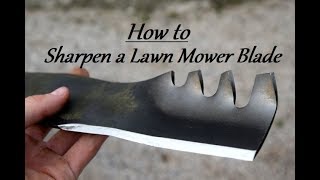 How To Sharpen a Lawn Mower Blade [upl. by Ia]