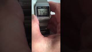 Casio DB520 Data Bank 50 Vintage Digital Watch [upl. by Ahterod]