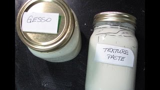 Homemade Gesso and Texture Paste [upl. by Ballard]