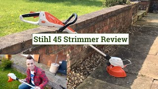 STIHL FSA 45 Grass Edge Trimmer Review [upl. by Aceber418]