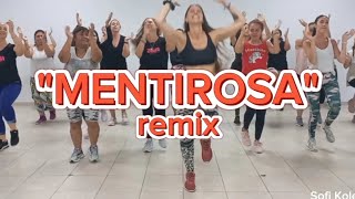 quotMENTIROSA remixquot Maria Becerra Ráfaga  ZUMBA  Sofi Kolesar [upl. by Nolahs]