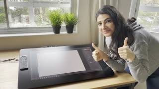 WACOM CINTIQ PRO 24 🖊🤩 UNBOXING  INSTALLATION  FIRST IMPRESSIONS [upl. by Adnorrehs]