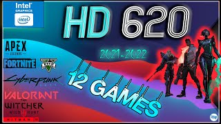 Intel HD 620 in 12 GAMES i37100U i57200U i77500U IGPU TEST   2022 [upl. by Nnairrek354]