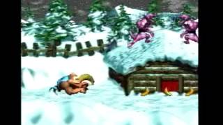 Donkey Kong Country 3  103 Walkthrough Part 4 Skiddas Row [upl. by Nemrak]