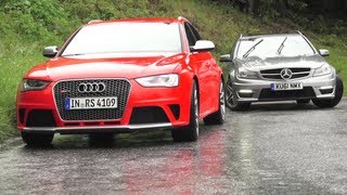 New Audi RS4 Old Audi RS4s New RS4 v C63 Phew  CHRIS HARRIS ON CARS [upl. by Akeirahs]