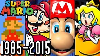 Super Mario ALL INTROS 19852015 Wii U 3DS N64 SNES [upl. by Johnna]