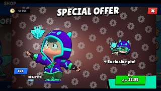 bea byte skin Brawl stars [upl. by Ecnerrat]