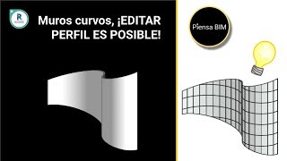 MUROS CURVOS ¡EDITAR PERFIL en Revit [upl. by Mij]