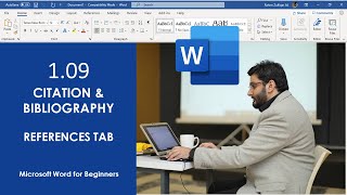 109  How to Insert Citation and Bibliography in MS Word  Microsoft Word for Beginners Course [upl. by Arytahs595]