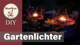 DIY  Gartenlichter aus Draht Selber Machen  Deko Idee für Balkon Terrasse und Garten [upl. by Oinimreh285]