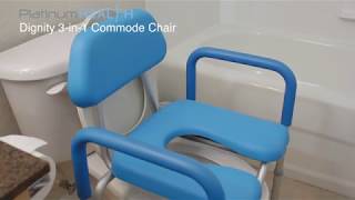 Dignity 3 in 1 Commode Chair Platinum Health [upl. by Supmart618]