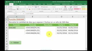 Funcion DIAS360 [upl. by Wildon188]