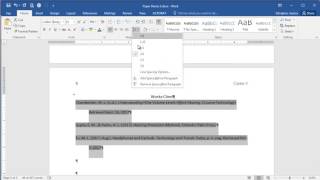 Microsoft Word 2016  Creating a Works Cited Page [upl. by Edalb279]