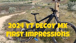 2024 YT Decoy MX  First Ride Impressions [upl. by Enavi]