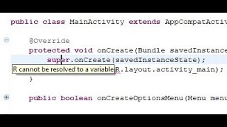 R cannot be Resolved to a variable Solved  Eclipse  Android [upl. by Lynnett579]